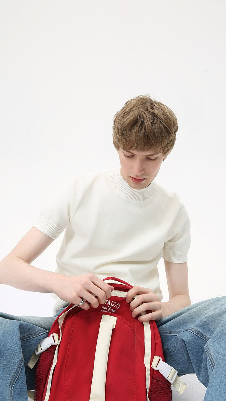 Heritage Crest Mockneck Tee