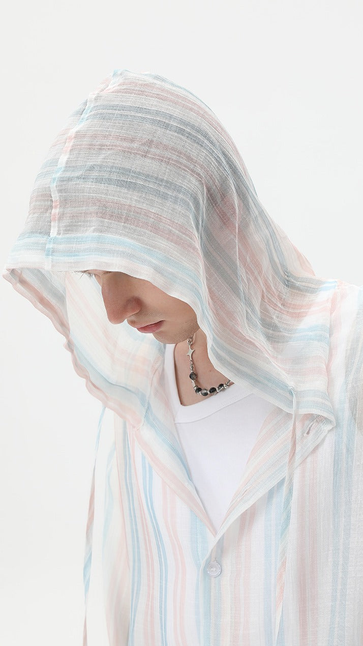 Sunline Hooded Stripe Shirt