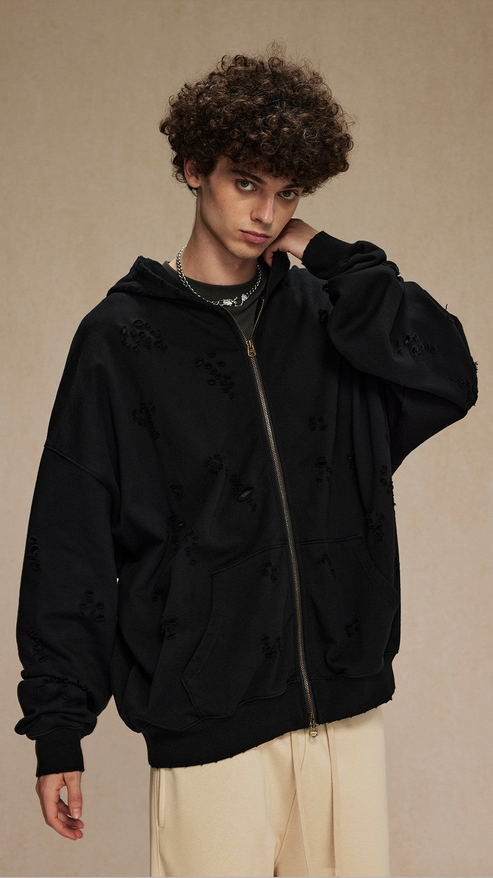 Iron Fade Zip Hoodie
