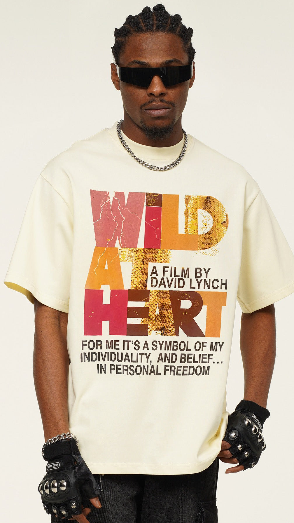 Vintage Texture Letter Tee