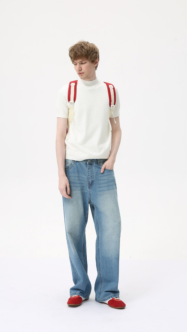 Heritage Crest Mockneck Tee