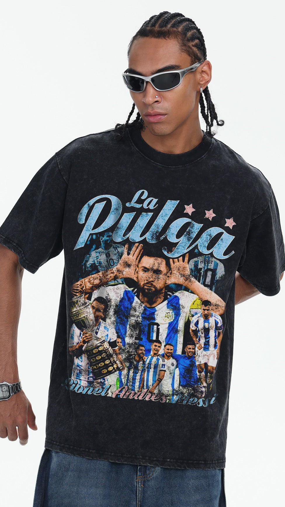 Messi Vintage Wash Tee