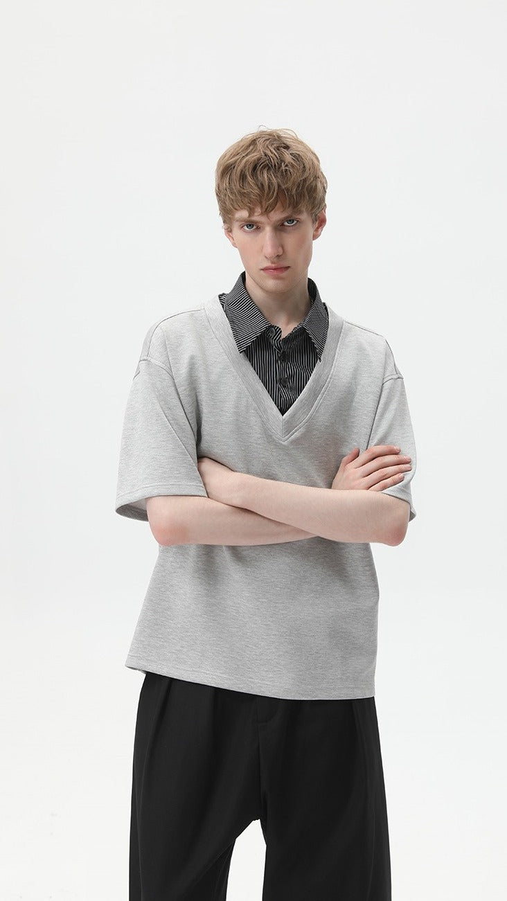 Campus Revival V-Neck Tee