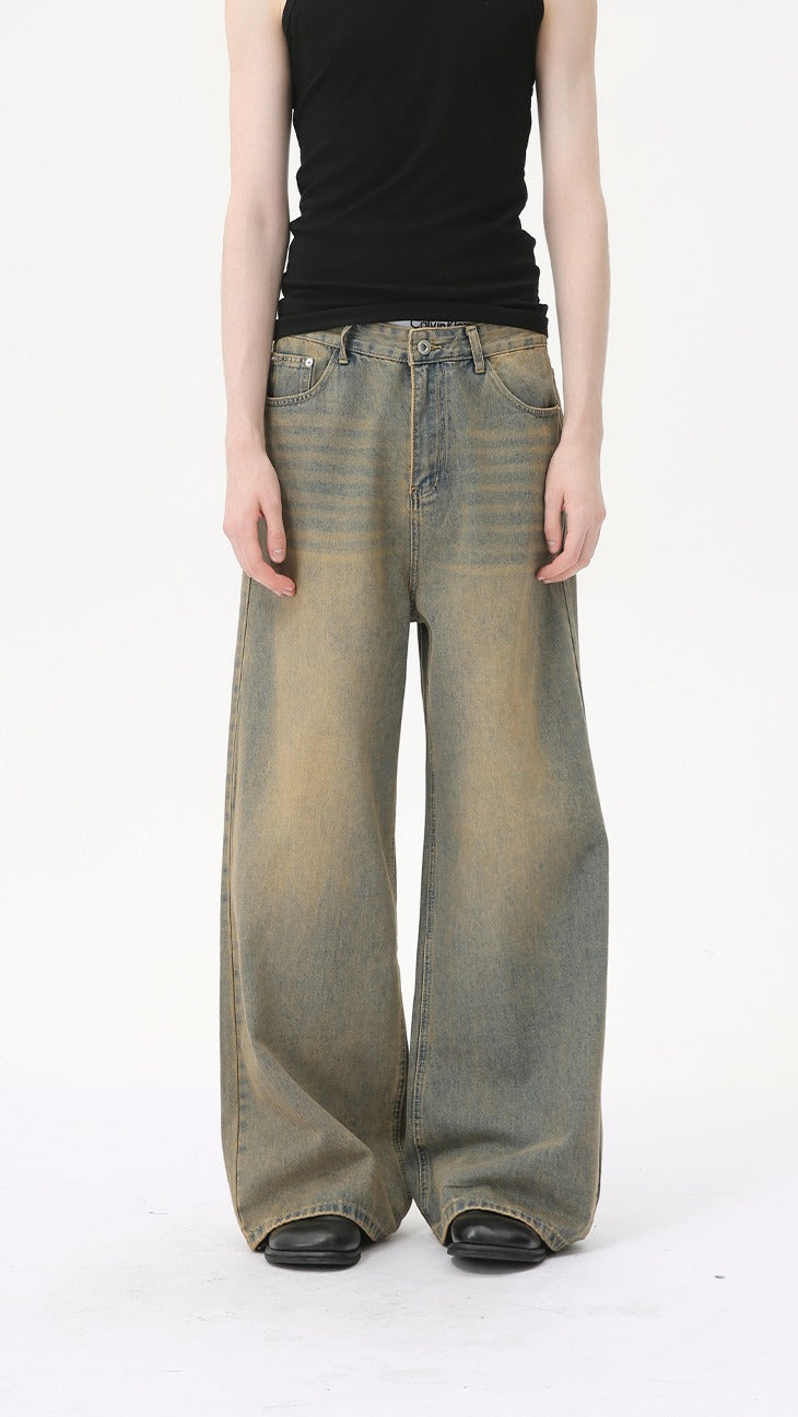 Hudson Vintage Wide-Leg Jeans