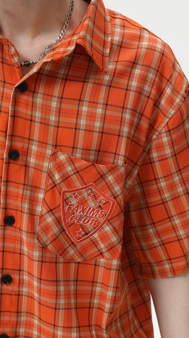 Sunset Pulse Plaid Shirt