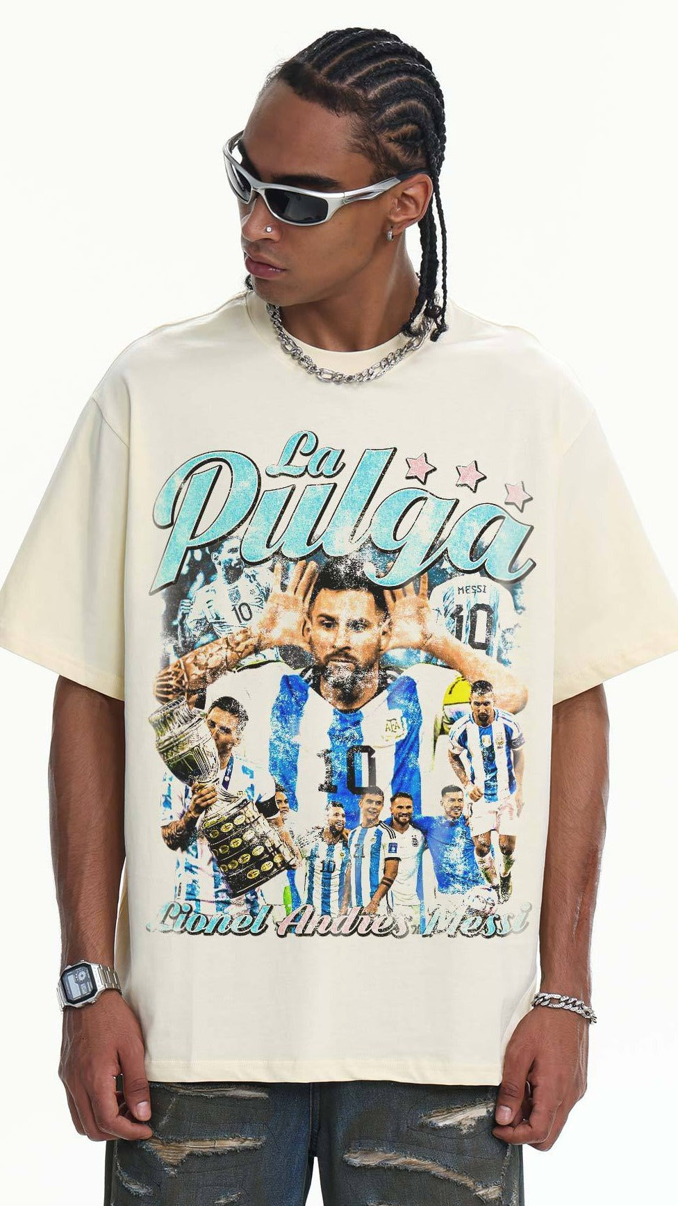 Messi Vintage Wash Tee