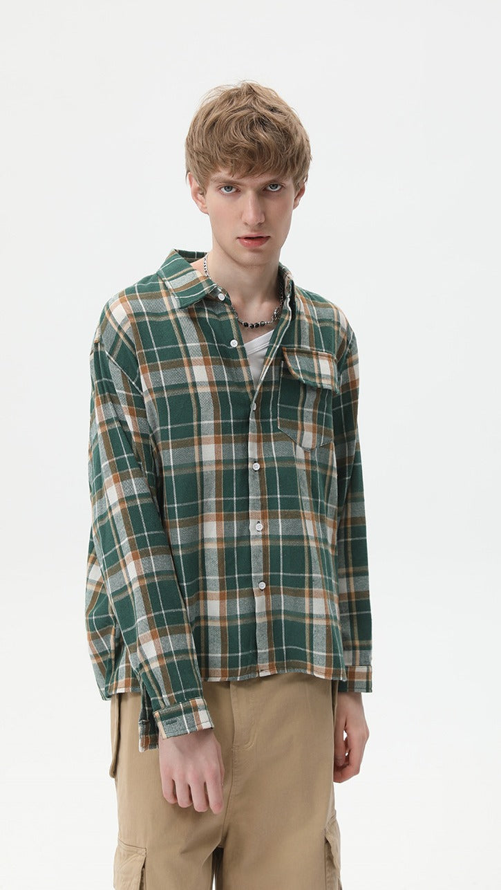 Sunset Grid Camp Shirt