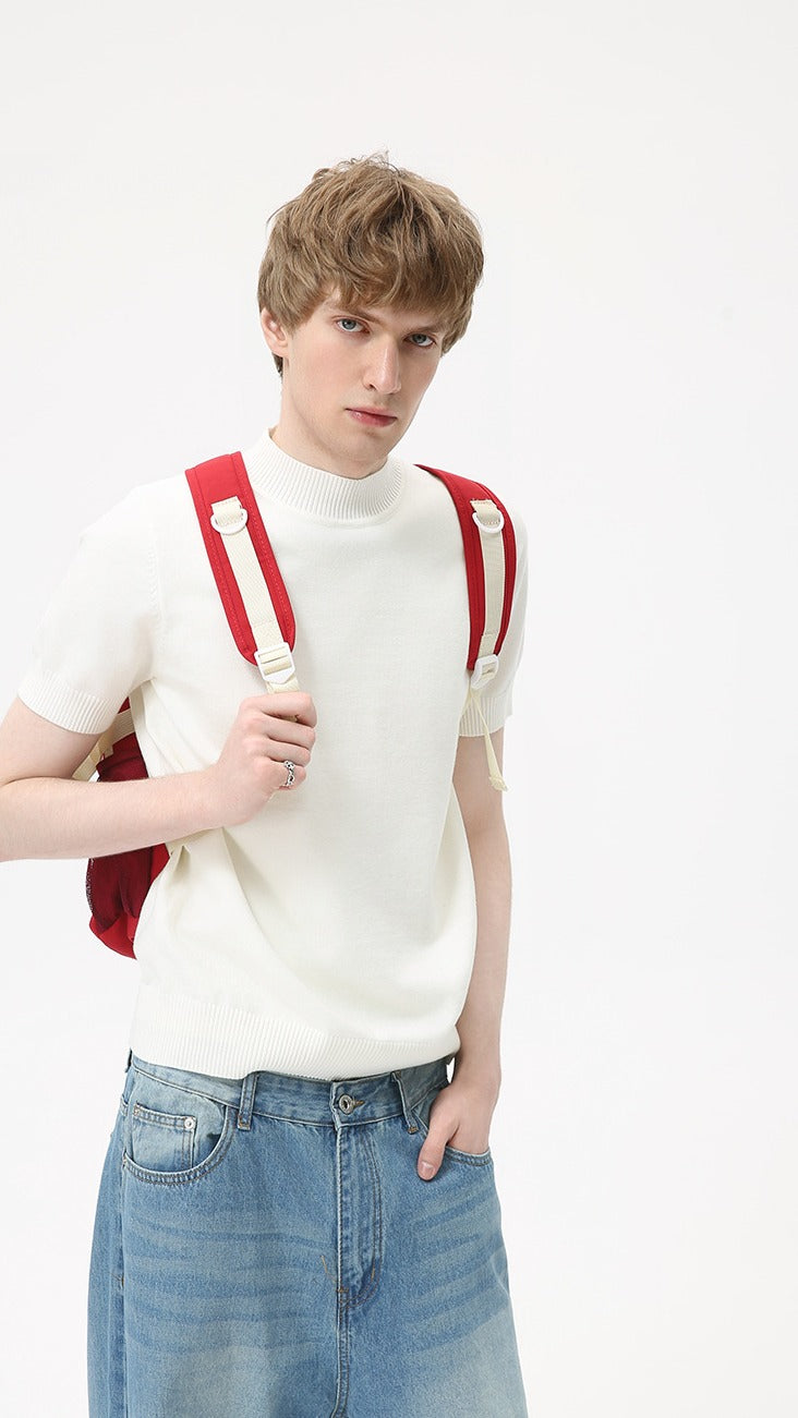 Heritage Crest Mockneck Tee