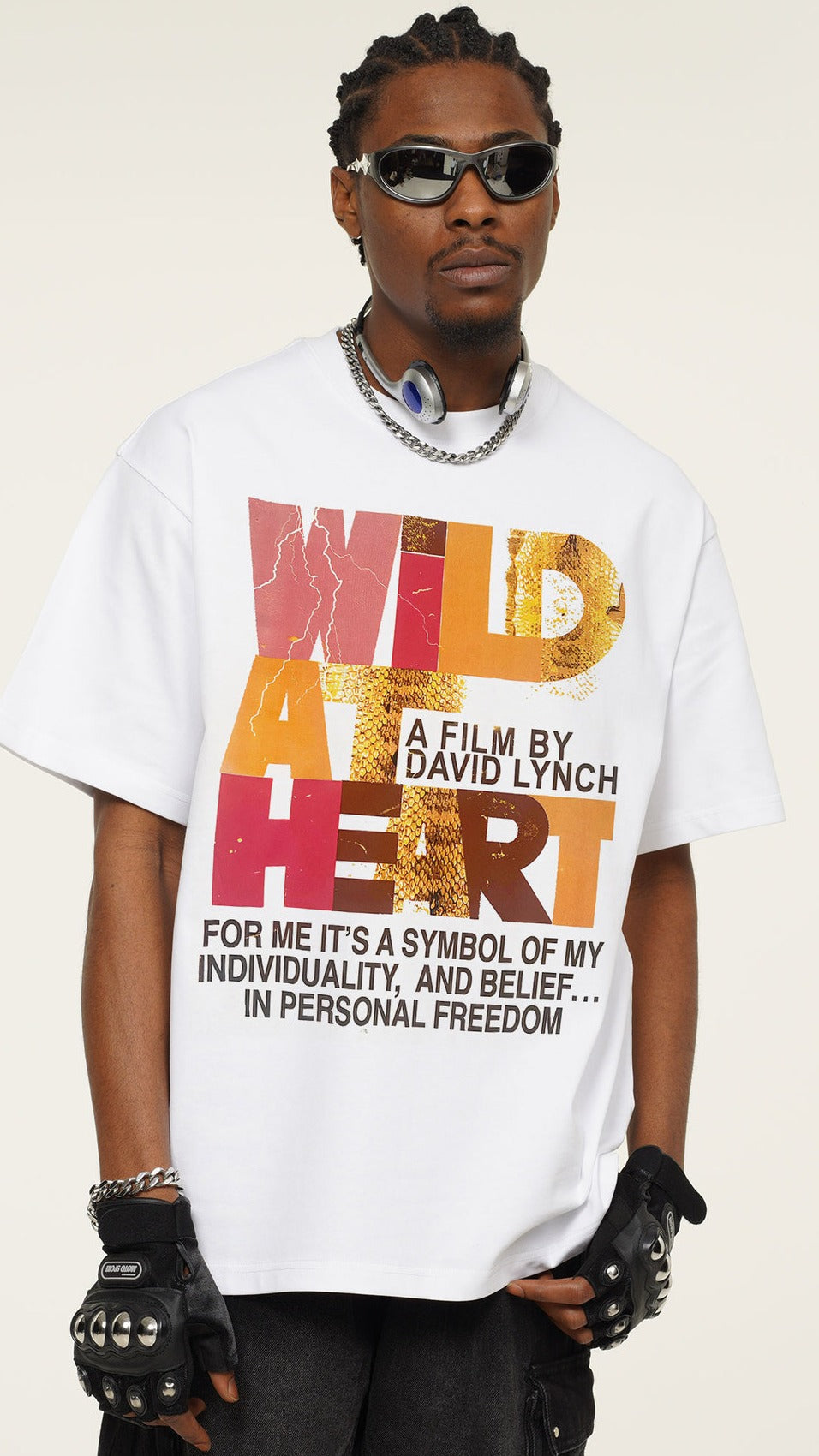 Vintage Texture Letter Tee
