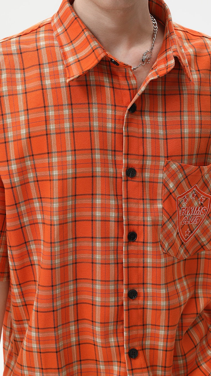 Sunset Pulse Plaid Shirt