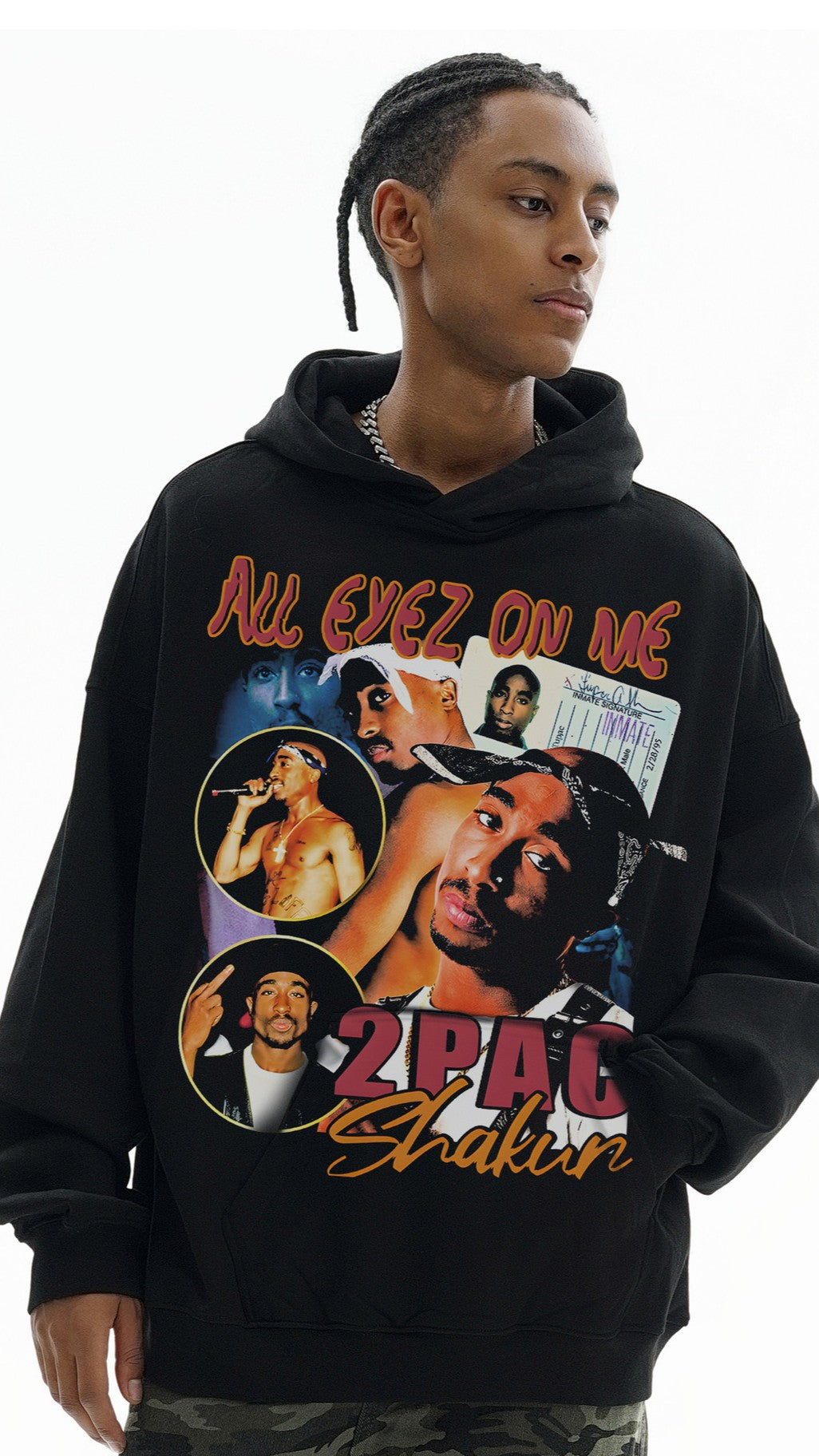 2Pac Vintage Heavy Hoodie