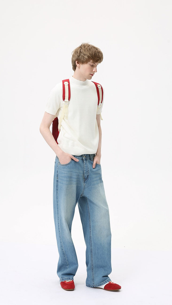 Heritage Crest Mockneck Tee