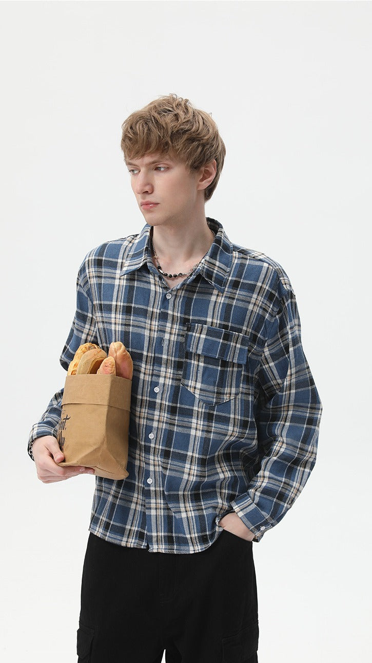 Sunset Grid Camp Shirt
