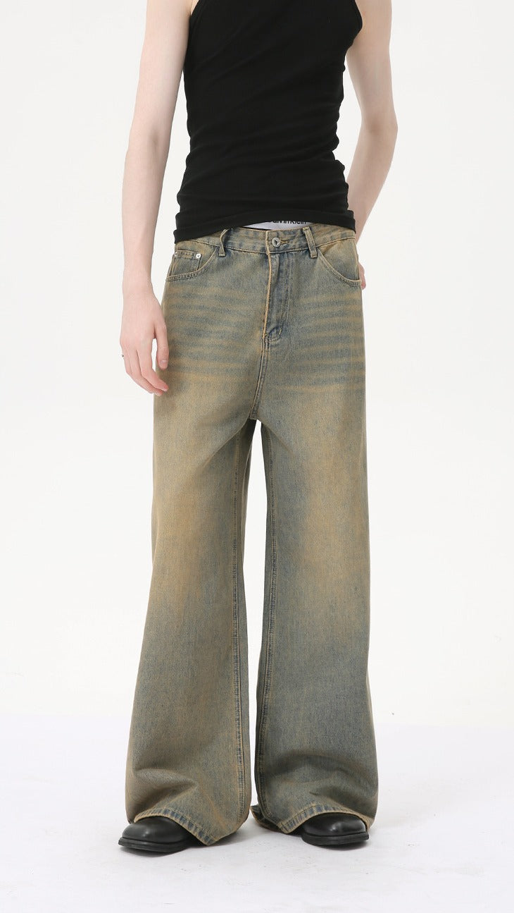 Hudson Vintage Wide-Leg Jeans