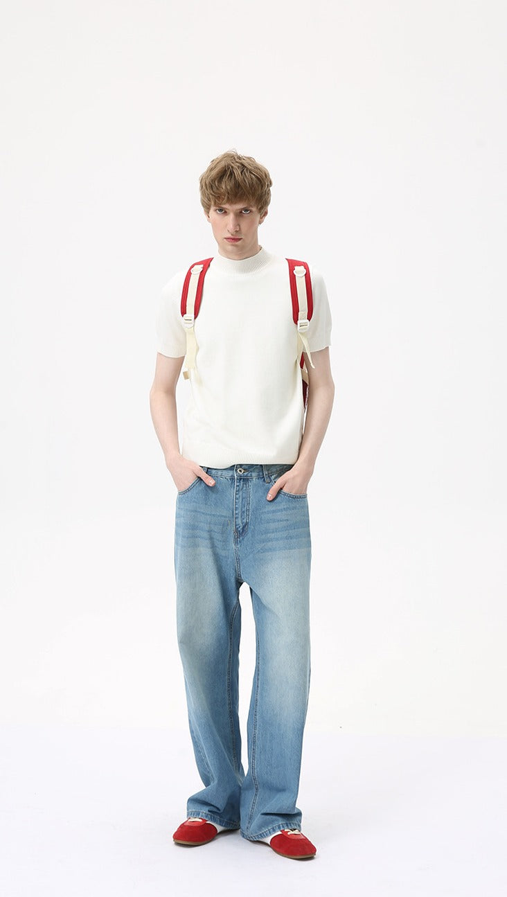Heritage Crest Mockneck Tee