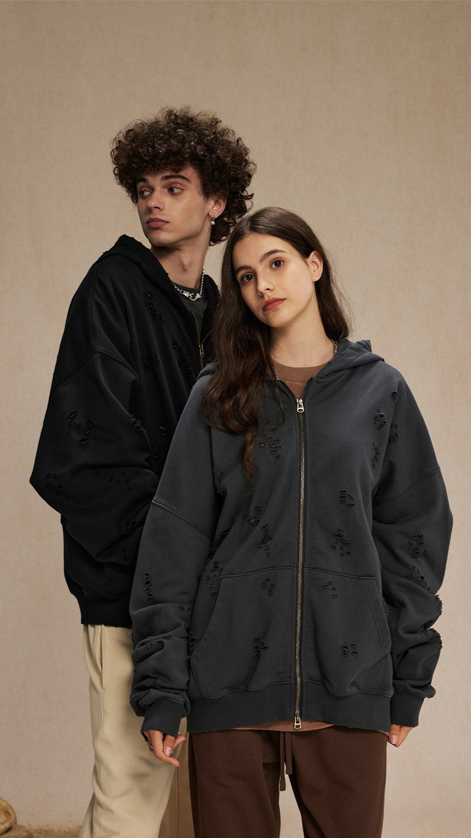 Iron Fade Zip Hoodie
