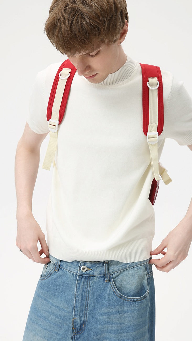 Heritage Crest Mockneck Tee