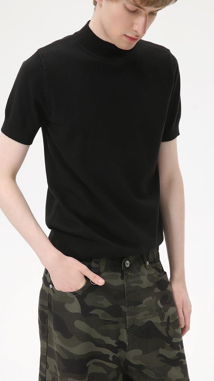 Heritage Crest Mockneck Tee