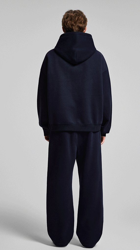 Navy Urban Boxy Hoodie
